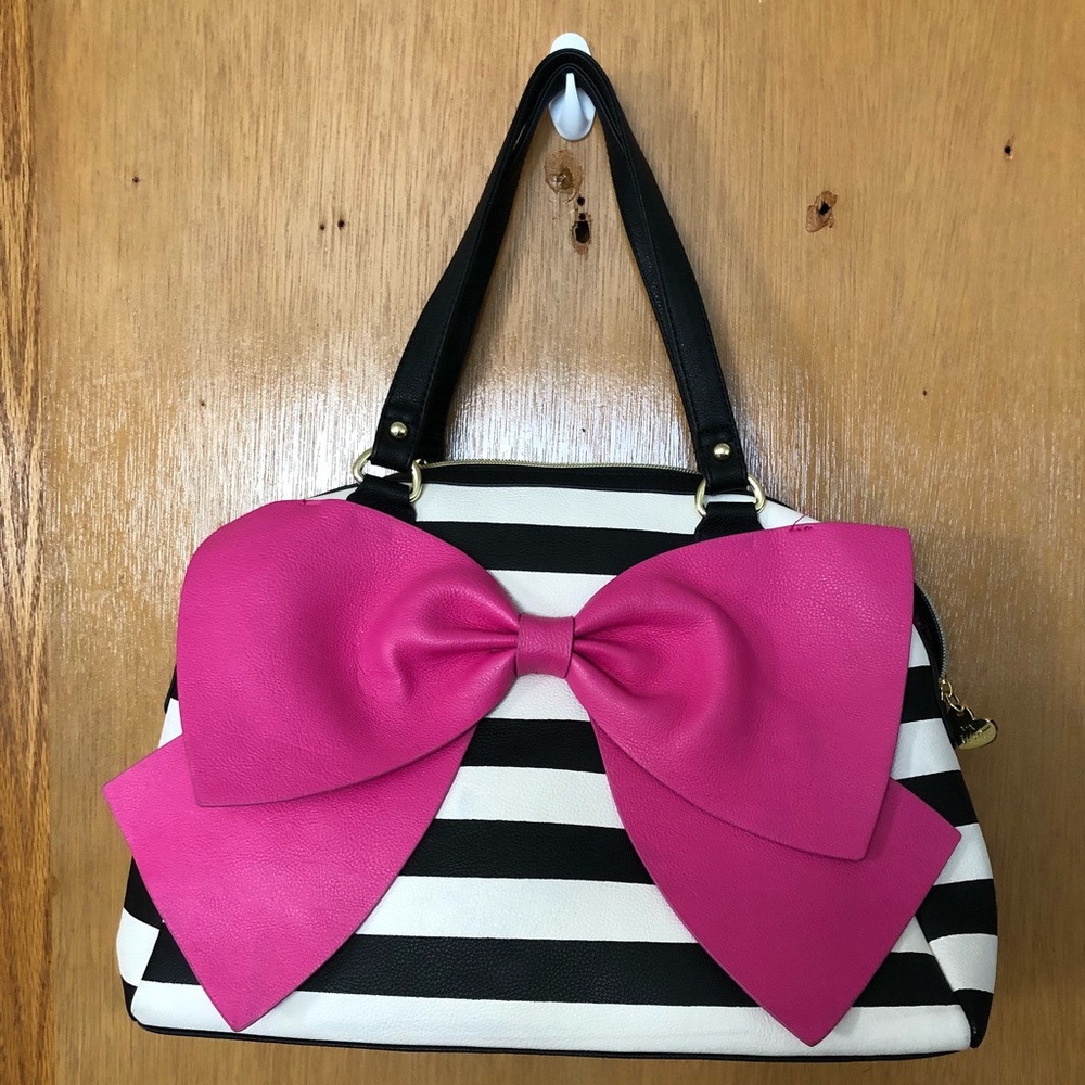 Stripped Betsey Johnson purse